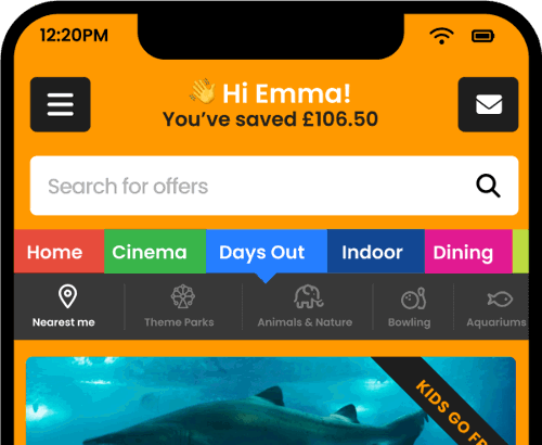 Kids Pass app screen example